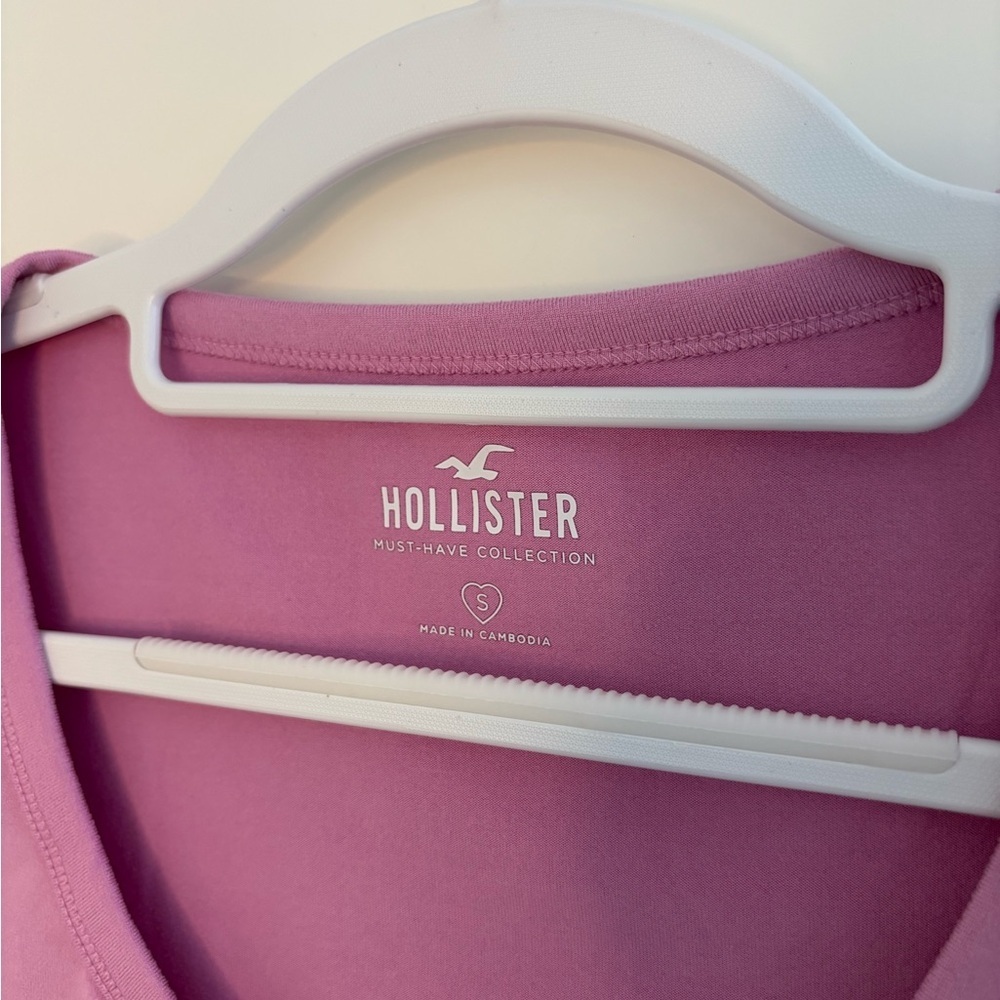 Hollister Women's Pink Long Sleeve Top - Picture 4 of 5